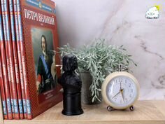 Статуэтка бюст Петр Первый, 13,5 см, черный матовы